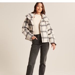 NEW Abercrombie & Fitch Mini Puffer Coat